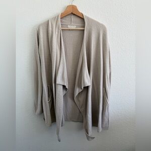 Barefoot Dreams Cardigan Cozychic Lite S/M Beige